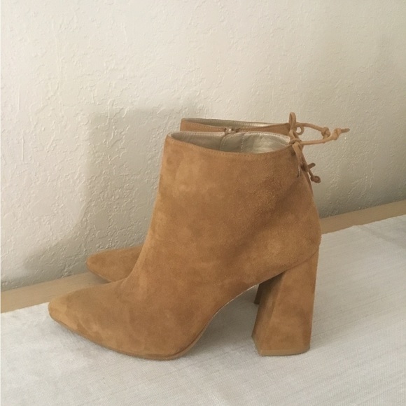 Stuart Weitzman Suede Ankle "Grandiose" Boots Size 40.5 - Picture 3 of 11